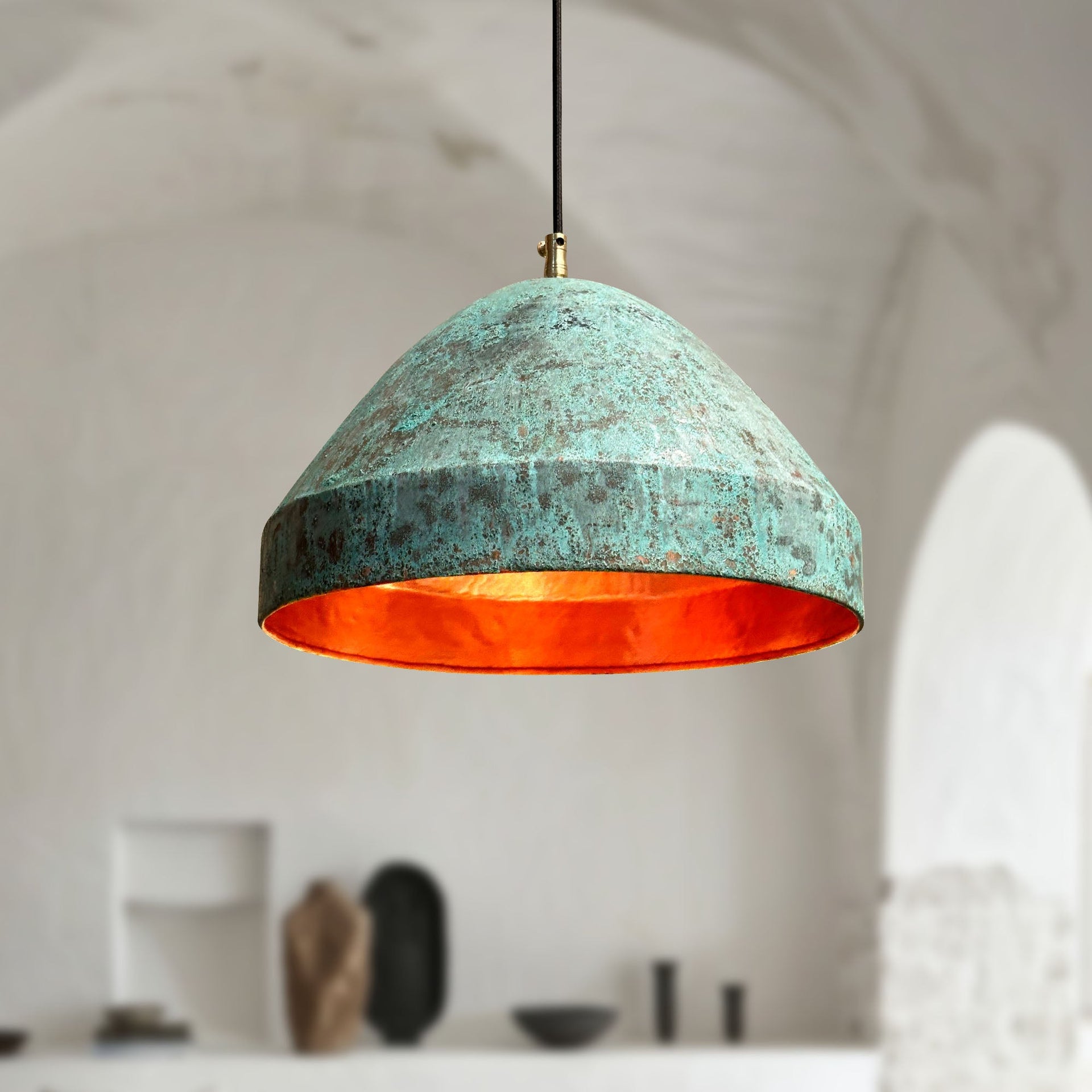 Oxidized Pendant Light